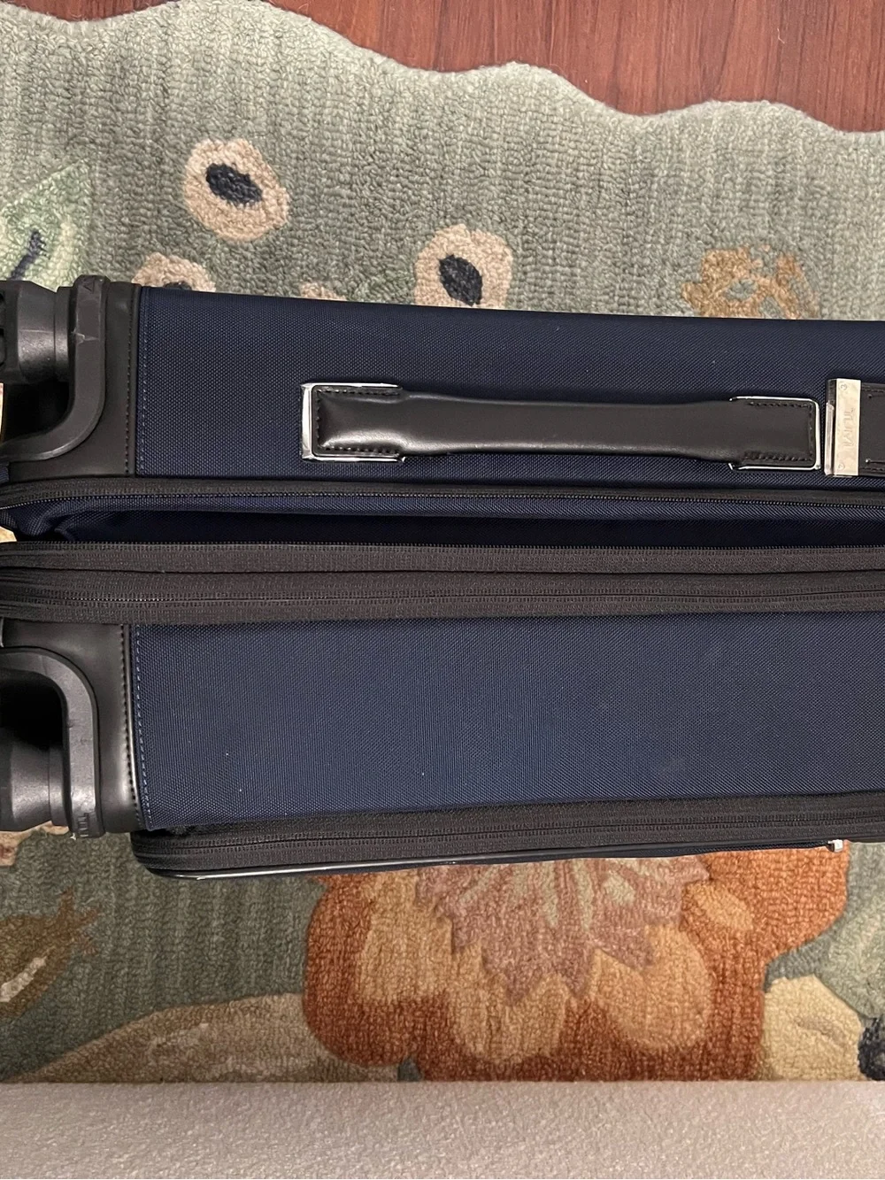 Tumi Navy Arrive Carry on Suitcase
